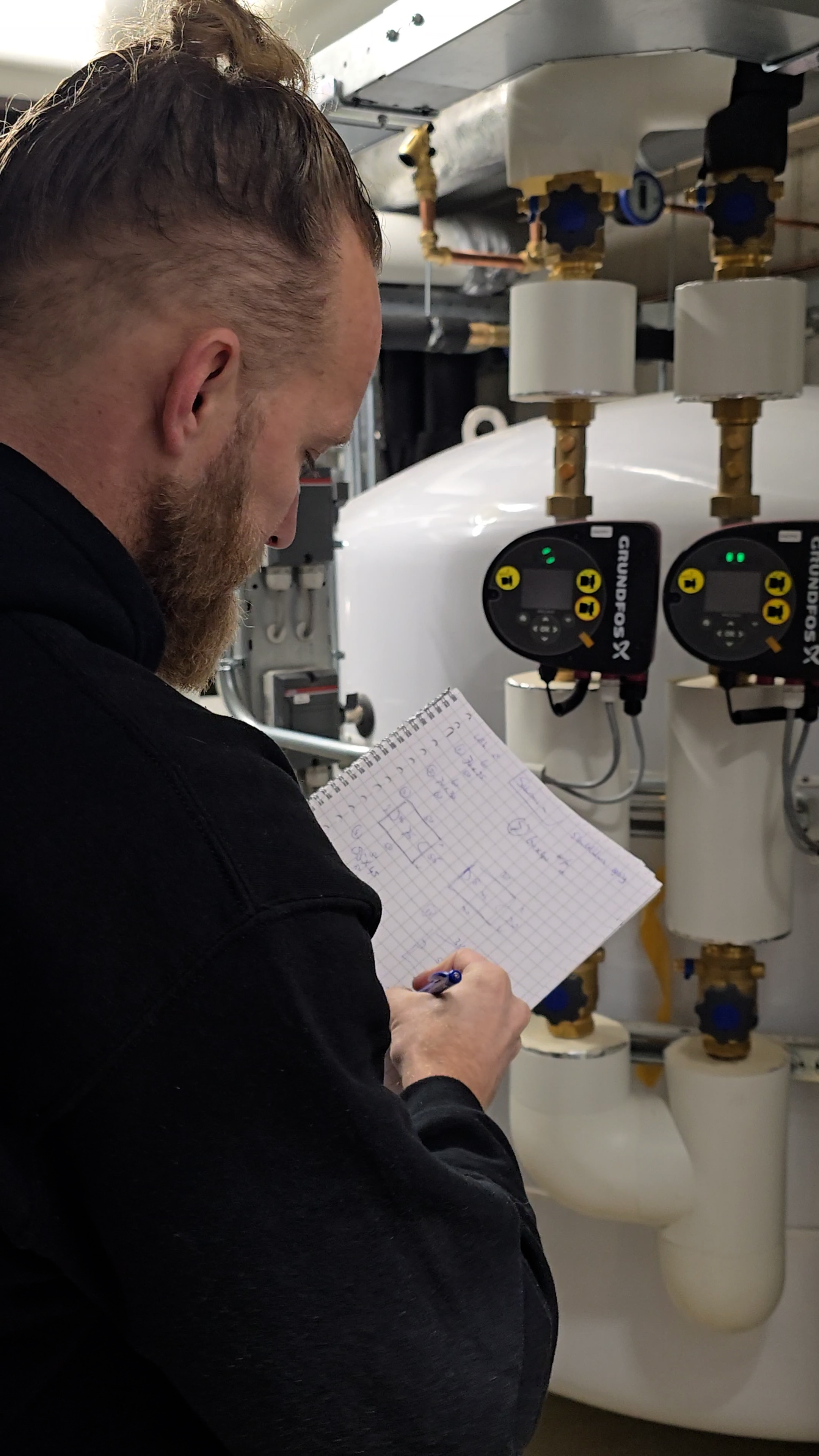 Technische tekening van isolatiematras