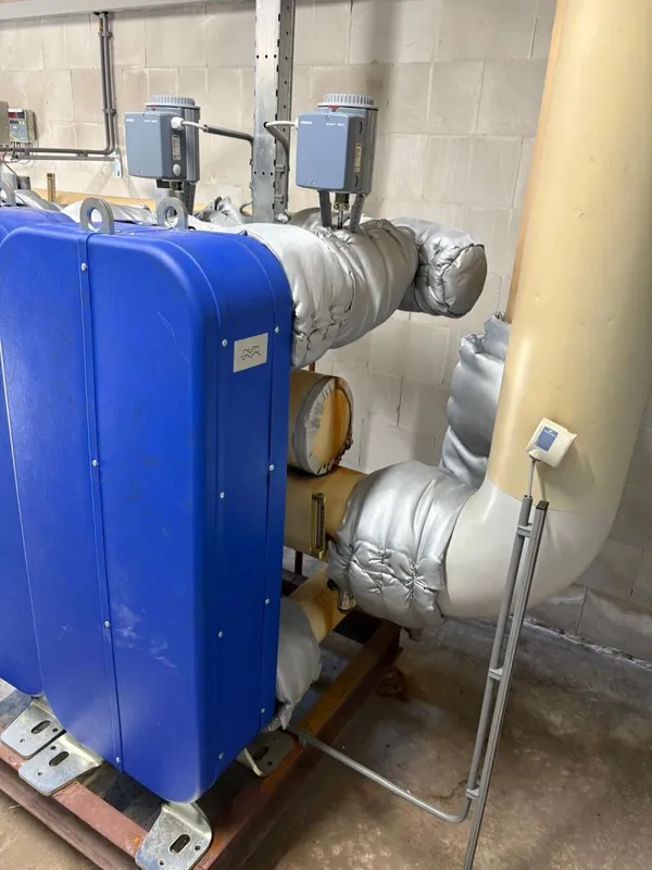 Technische ruimte AON met geïsoleerde appendages